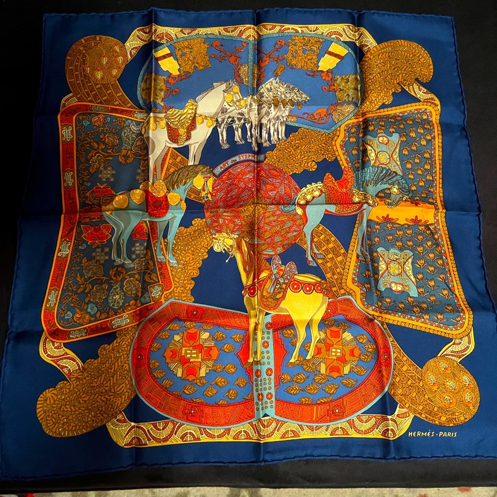 Vintage Hermes Pocket/Neckerchief Scarf